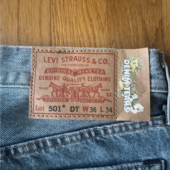 DENIM TEARS x LEVI’S COTTON WREATH JEANS - Picture 3 of 6